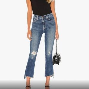 Mother Denim - Insider Crop Step Chew - Color: Dancing on coals - size 25